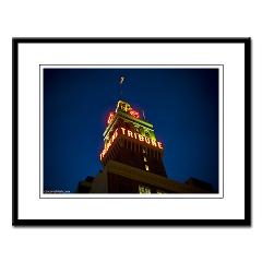 framed oakland tribune building