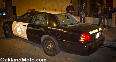 highway patrol Occupy Oakland march protest strikes and riots picture