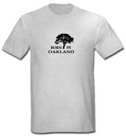 Born in Oakland Tree Shirt