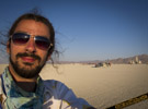 Burning Man desert face