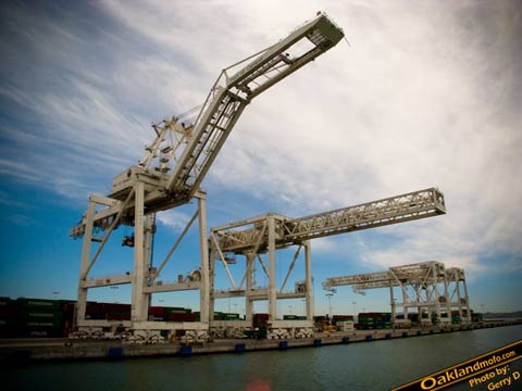 cranes Star Wars AT AT Walkers? Port of Oakland Cranes? picture