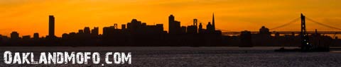 San Francisco sunset bay bridge